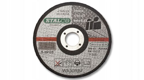 STALCO TARCZA DO CIĘCIA METALU PŁASKA 115MMX1,0 PREMIUM S-59015