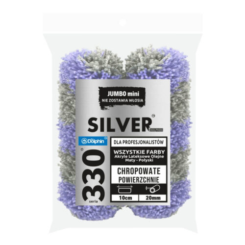 BLUE DOLPHIN 330 Wałek Jumbo Mini SILVER SR10W9 (2szt)
