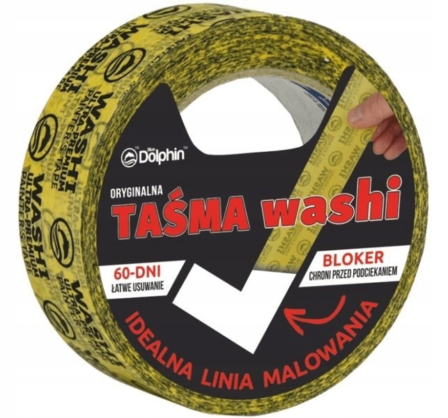 BLUE DOLPHIN 330 Taśma Washi Tape ORYGINAL 35mm x 50m (12/195)