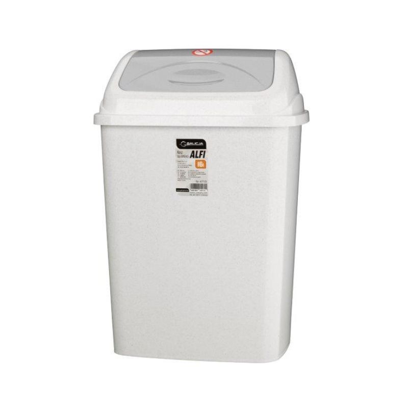 GALICJA Kosz Uchylny Alfi 16L Marmur 24211
