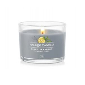 YANKEE CANDLE Świeca mini BLACK  TEA & LEMON