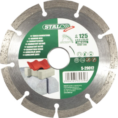 STALCO TARCZA DIAMENTOWA SEGMENTOWA 115mm SUCHO  S-29011