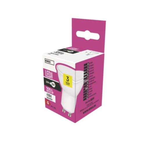 EMOS Żarówka LED CLS MR16 3,8W GU10 Neutral White ZW8341