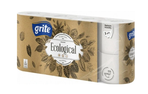 PAPIER TOALETOWY GRITE ECOLOGIAL 8 SZT NATURALNY