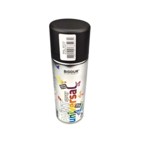 SPRAY CZARNY MAT RAL 9005 400ML BIODUR