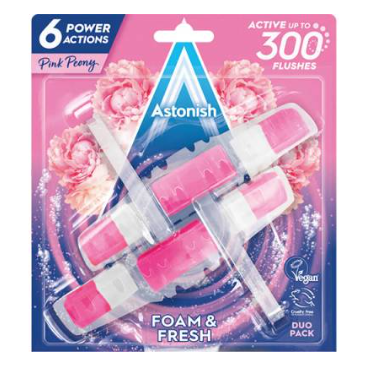 ASTONISH FOAM END FRESH ZAWIESZKA DO WC PINK PEONY 2SZT