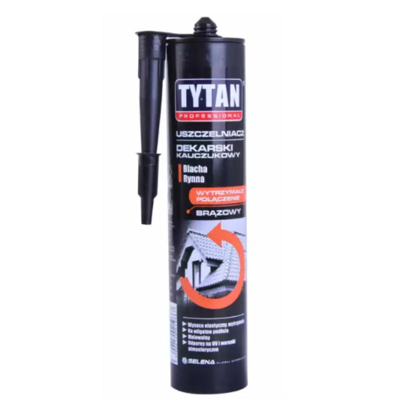 TYTAN Silikon Uszczelniacz Dekarski Brązowy 280ml