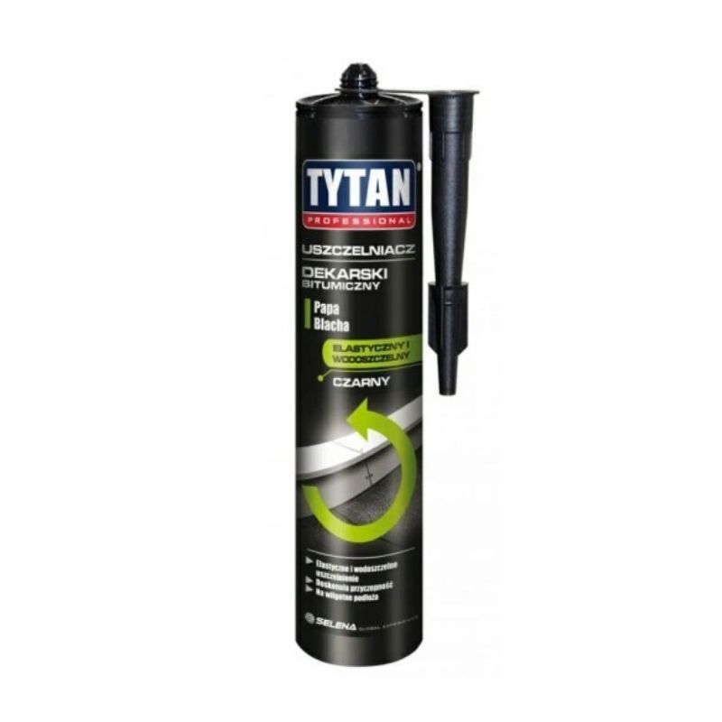 6797_5902120220083_1704194135 TYTAN Silikon Uszczelniacz Dekarski Bitumiczny Czarny 280ml
