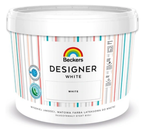 Beckers Designer White Farba Lateksowa Biała 10l