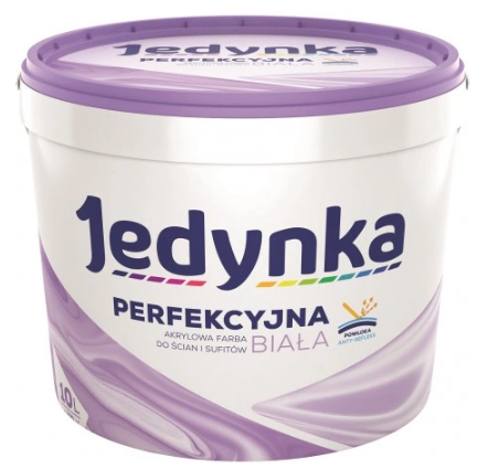 FARBA JEDYNKA PERFEKCYJNA PLUS LATEKSOWA BIEL 10L