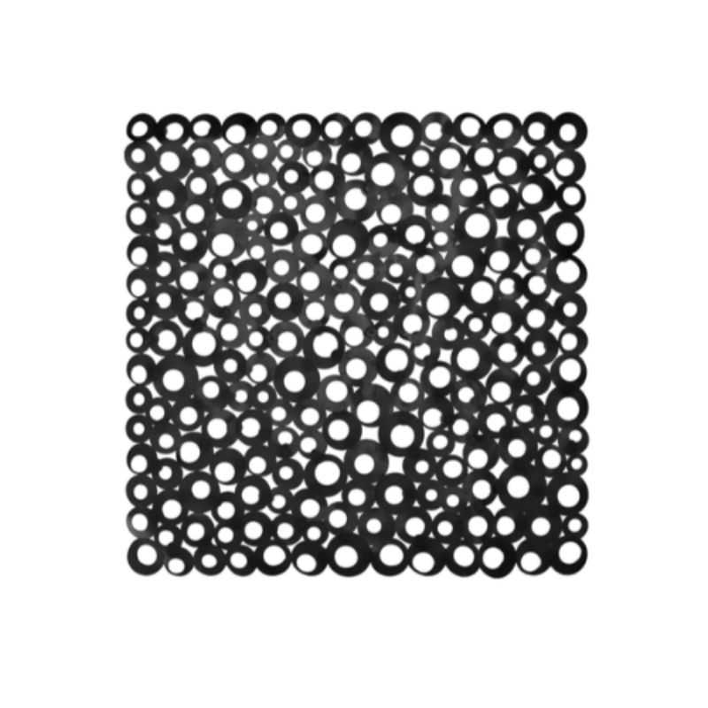 GALICJA Mata Łazienkowa Ring 53x53 Czarna 28378