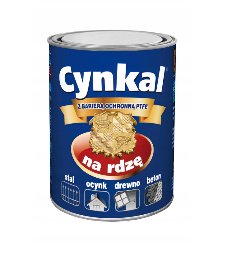 Cynkal Farba na Rdzę Czarny Gruntoemalia pólmat 2,5l