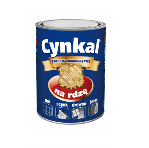 Cynkal Farba na Rdzę Aluminiowy Gruntoemalia 0,7l RAL9006