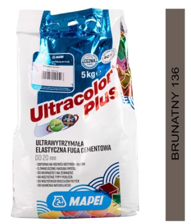 MAPEI ULTRACOLOR PLUS FUGA 136 5KG BRUNATNY