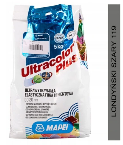 MAPEI ULTRACOLOR PLUS FUGA 119 5KG LONDYŃSKI SZARY