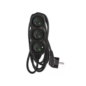 EMOS Przedłużacz 3G 1,5m czarny PC0311