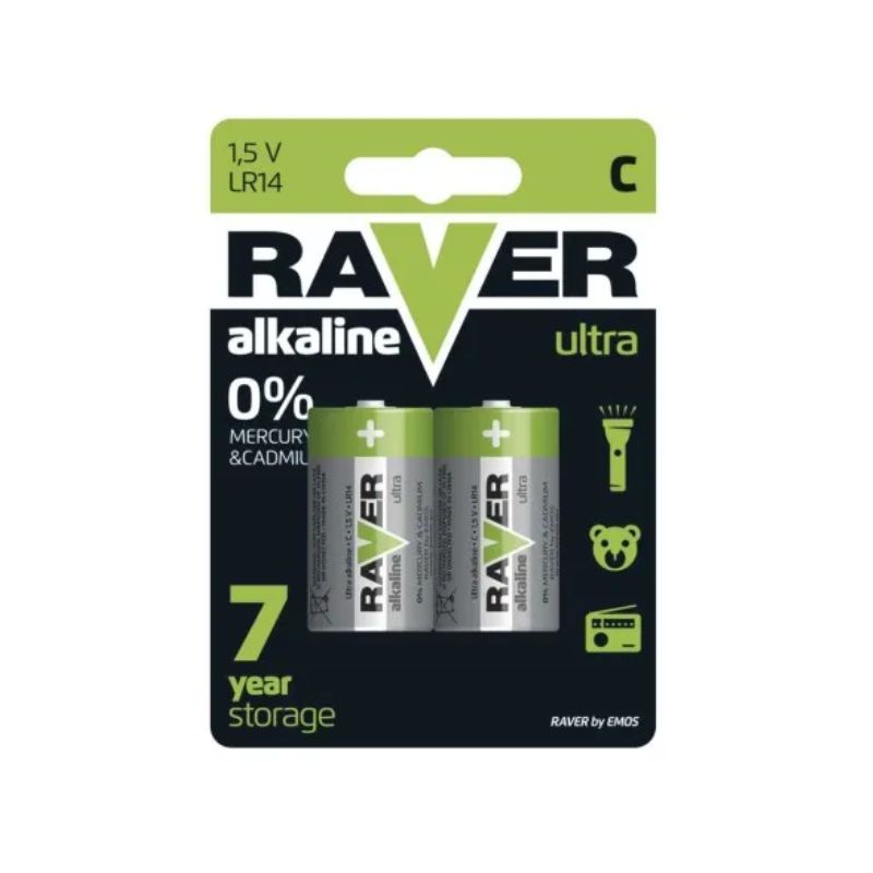 EMOS Raver Baterie Alkaiczne LR14 2BL B7931 (2szt)