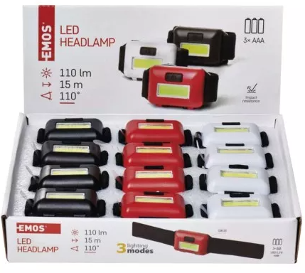 EMOS Latarka Czołowa 1W COB P3538