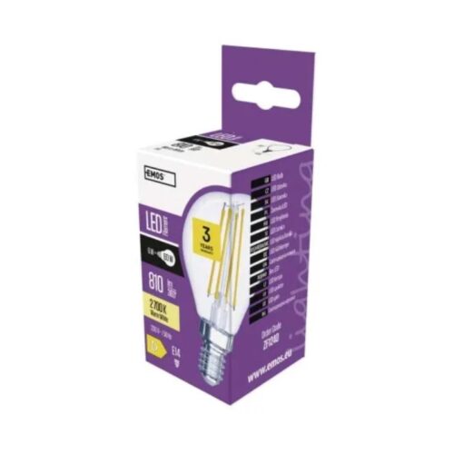 EMOS Żarówka LED FLM MINI GL 6W 810lm E14 Warm White Z1240