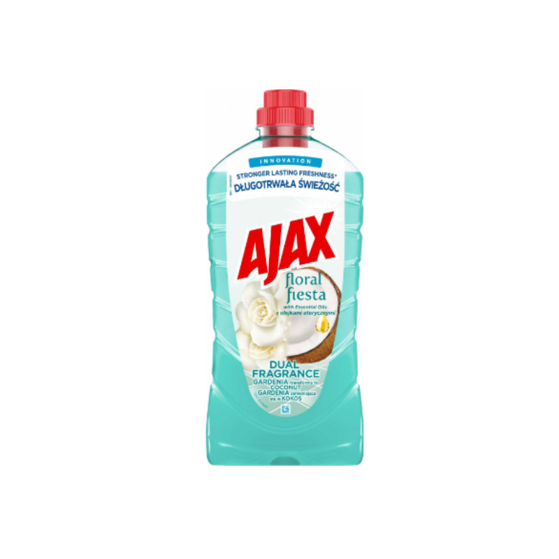 Płyn Uniwersalny do Podłóg Ajax Floral Fiesta Gardenia,Kokos 1L
