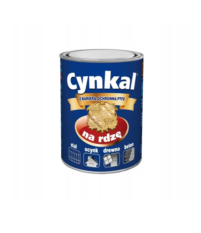 Cynkal Farba na Rdzę Aluminiowy Gruntoemalia 0,3l RAL9006