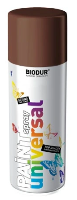 SPRAY BRĄZOWY ORZECHOWY RAL 8011 400ML BIODUR