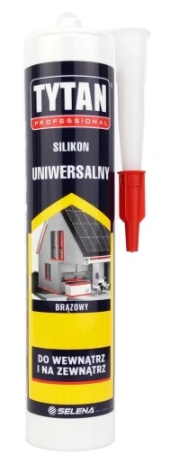 Tytan Silikon Uniwersalny Brązowy 280ml