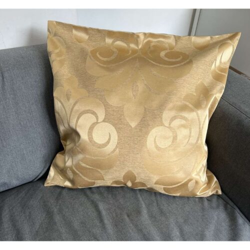 Zestaw Poszewka Na Poduszkę 55cm x55cm Beż Złoty