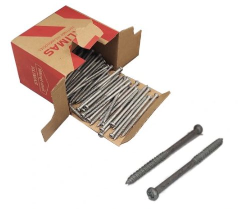 WKRĘT SAMOGVINTUJĄCY DO MOCOWANIA DO BETONUI DREWNA WBSW-D 6,3X80mm
