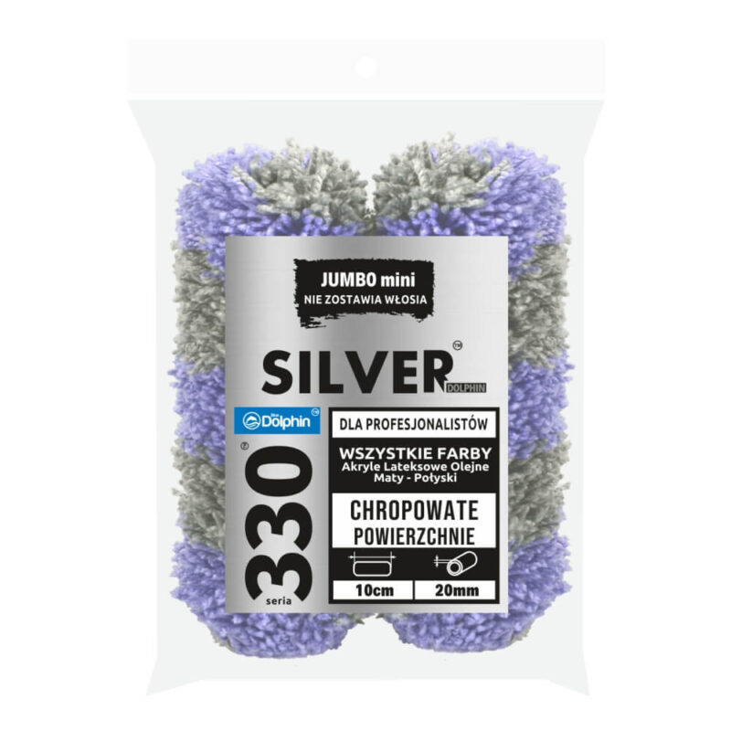 BLUE DOLPHIN 330 Wałek Jumbo Mini SILVER SR10W9 (2szt)