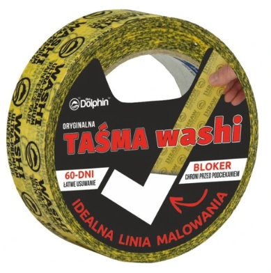 BLUE DOLPHIN 330 Taśma Washi Tape ORYGINAL 47mm x 50m (12/132)