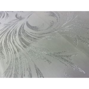 Bieżnik Biały Wzór W Połysku 46cm x102cm