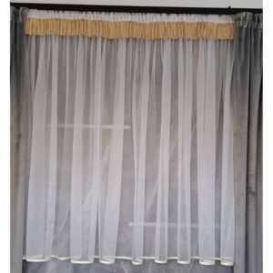Zestaw Firana z Frędzlami wys.140cm szer.200cm