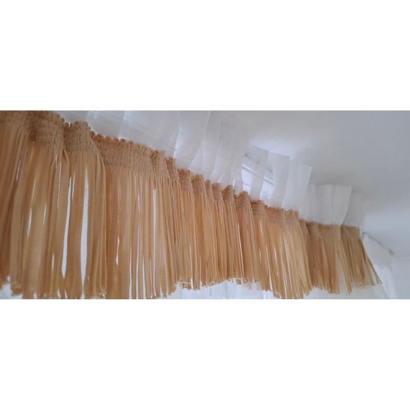 Zestaw Firana z Frędzlami wys.140cm szer.200cm