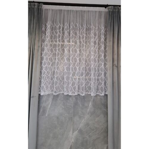 Zestaw firan ze wzorem wys.150cm szer. 600cm