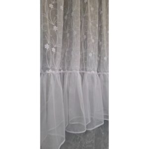 Zestaw Firana z Falbanką wys. 145cm szer. 410cm