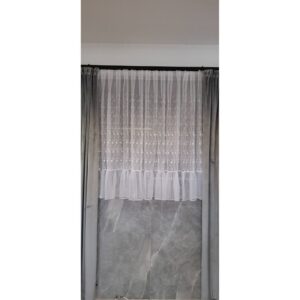 Zestaw Firana z Falbanką wys. 145cm szer. 410cm