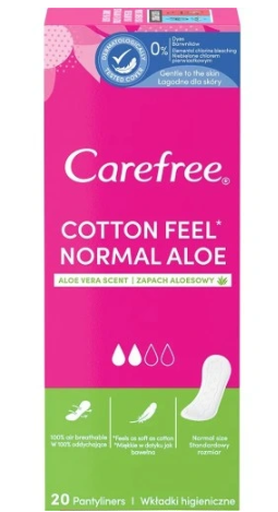 WKŁADKA HIGIENICZNA CARREFREE ALOE