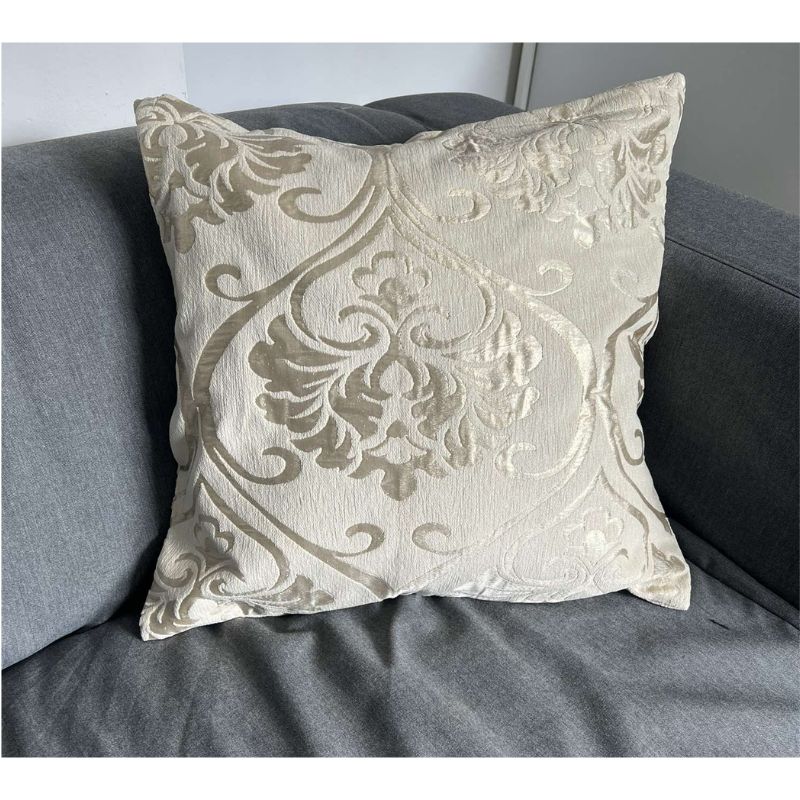 Zestaw Poszewka Na Poduszkę Krem Złoty 50cm x 50cm