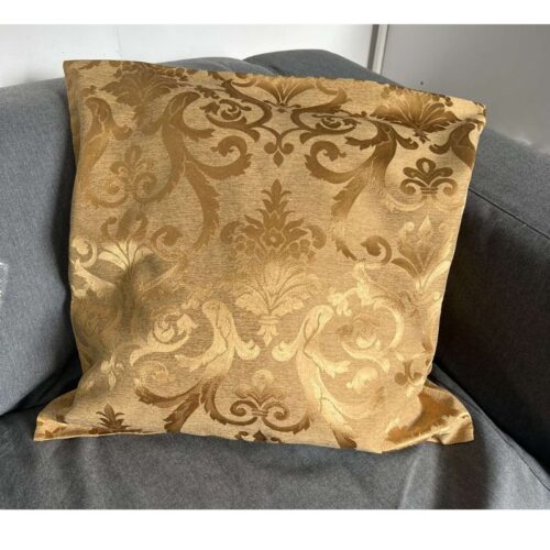 Zestaw Poszewka Na Poduszkę 55cm x 55cm Brąz Wzór Francuzki
