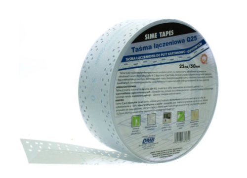 TAŚMA AMERYKAŃSKA ŁĄCZENIOWA DO PŁYT GIPSOWYCH Q-25 (50mmx25m) SIME TAPES