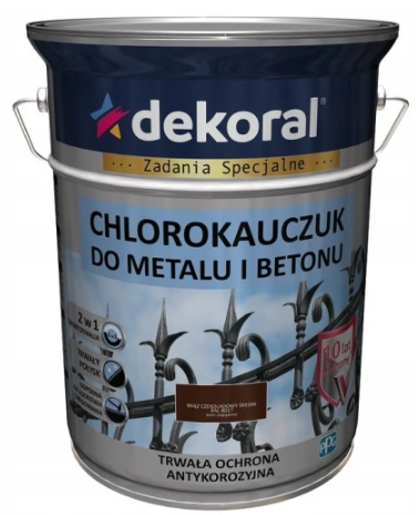 Dekoral Chlorokauczuk Emalia Brąz Czekoladowy RAL 8017 10l