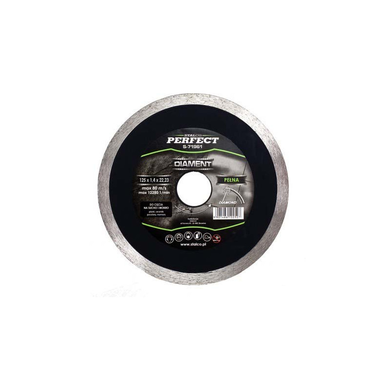 STALCO TARCZA DIAMENTOWA 125mm CIĄGŁA S-71961