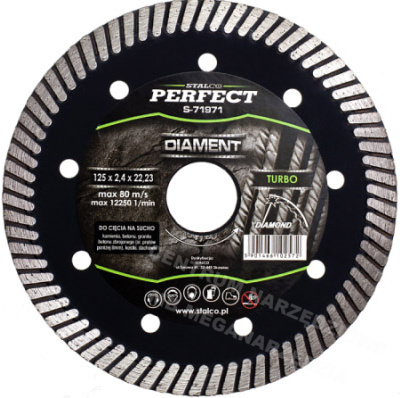 STALCO TARCZA DIAMENTOWA 125mm TURBO "PERFECT" S-71971