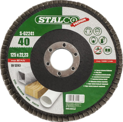 STALCO TARCZA ŚCIERNA LISTKOWA 125mm GR.40 ALOTEX S-62241