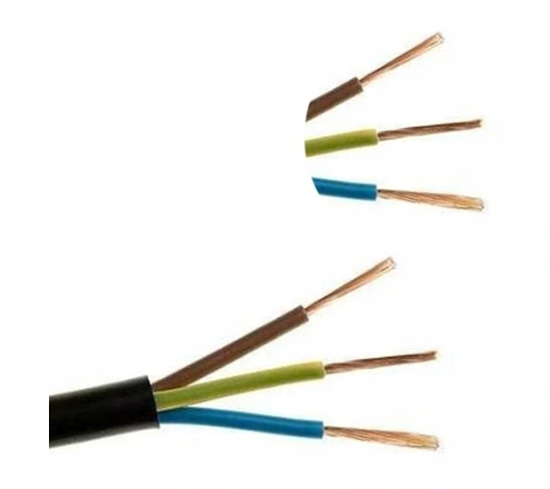PRZEWÓD H05RR-F 300/500V 3*1,5 MM2kr100 OKRĄGŁY LINKA CZARNY