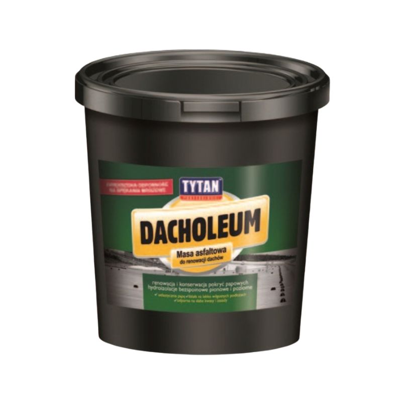 TYTAN DACHOLEUM - MASA ASFALTOWA DO RENOWACJI DACHÓW 18KG
