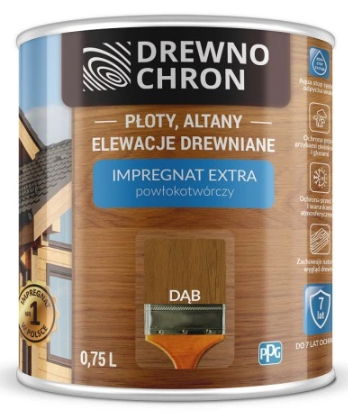 Drewnochron Extra Impregnat Powłokotwórczy Dąb 0,75l