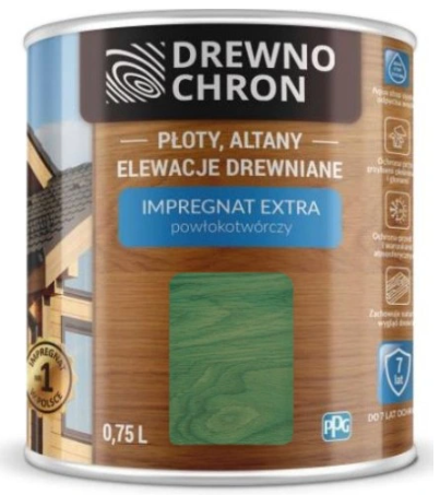 Drewnochron Extra Impregnat Powłokotwórczy Zielony 0,75l