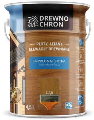 Drewnochron Extra Impregnat Powłokotwórczy Dąb 4,5l